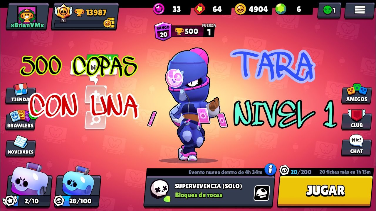 SUBO A TARA A 500 COPAS A NIVEL 1