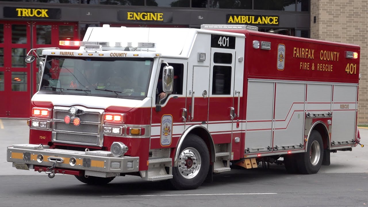 Fairfax County Fire & Rescue Rescue 401 & Medic 425 Responding