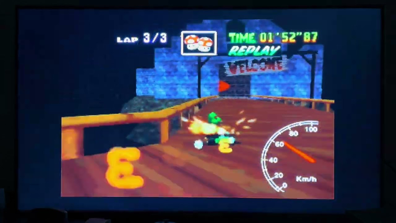 Mario Kart 64 - Banshee Boardwalk FLap 41”09 PAL