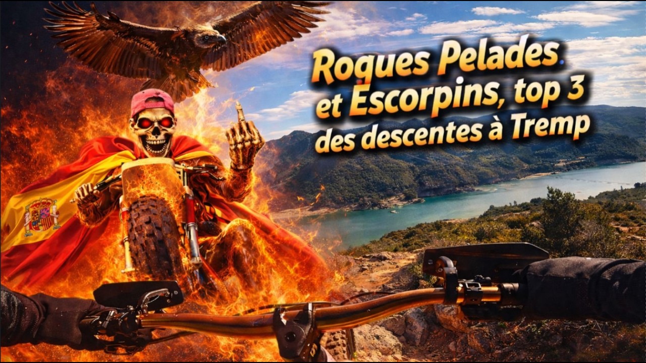 [VTT à TREMP 🇪🇸] Roques Pelades & Escorpins 🔥 vue panoramique sur le Lac. 🇪🇸 Espagne.