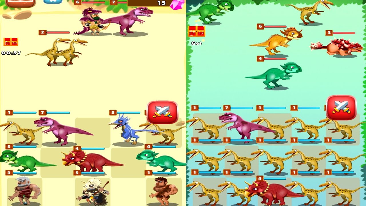 New ! Dino Merge War_ Ancient Warriors vs All Dinosaur Monster Battle