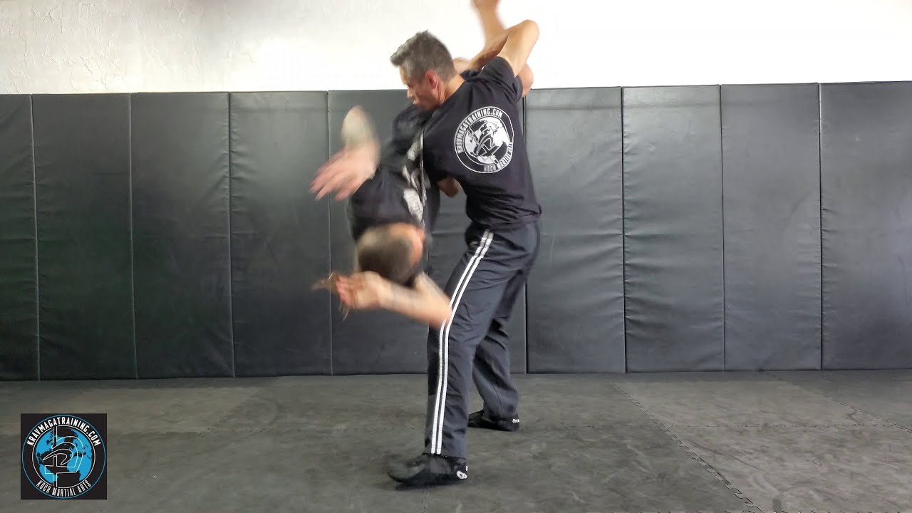 Krav Maga - Double Leg Takedown (Tips To Taking Down A Larger Person)