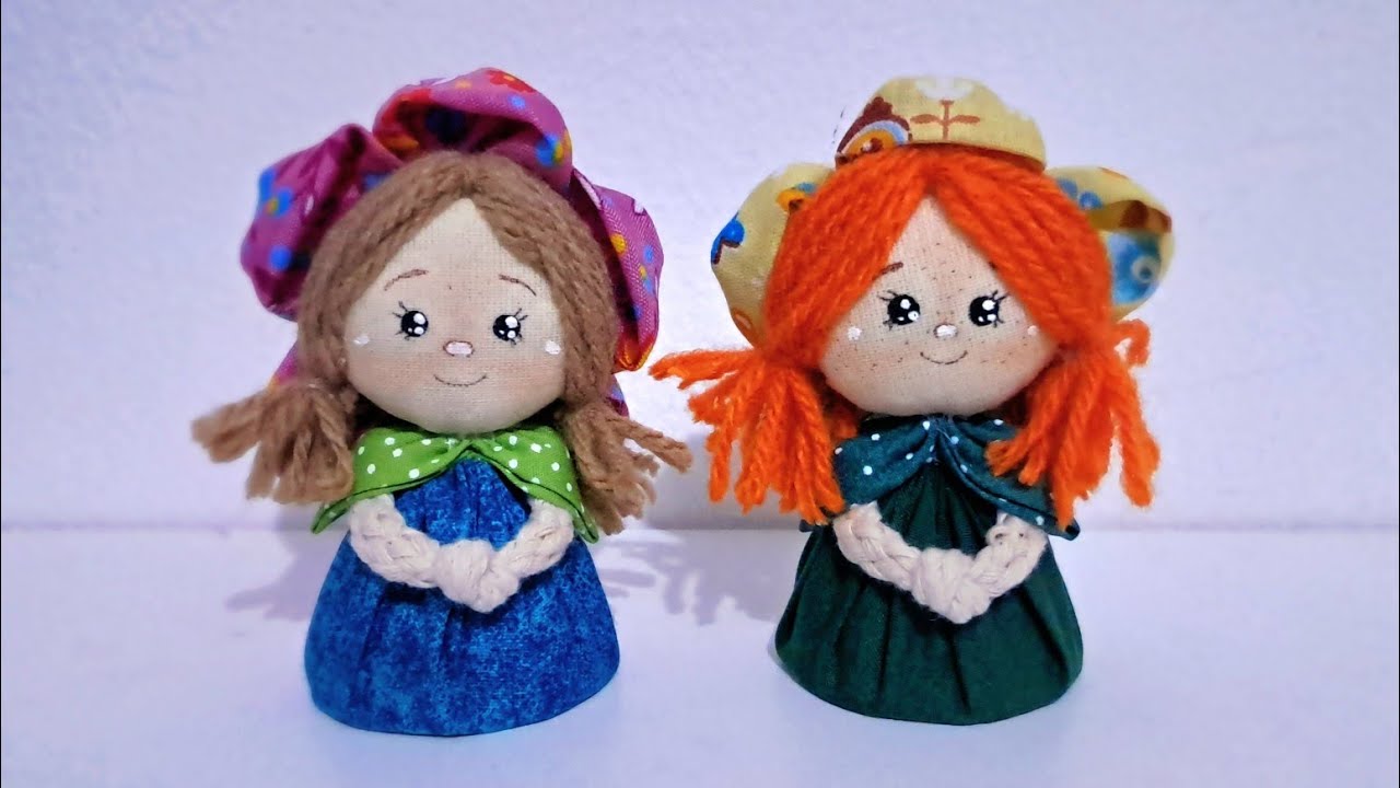 Como Fazer Boneca Florzinha De Fuxico E Cordão Simples E Fácil De Fazer 🪡🌸🧵🌼