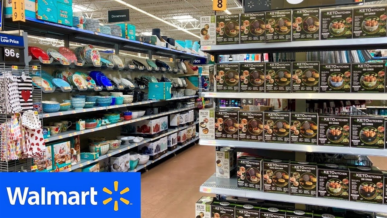 WALMART KITCHENWARE KITCHEN DINNERWARE PLATES COOKWARE SHOP WITH ME SHOPPING STORE WALK THROUGH