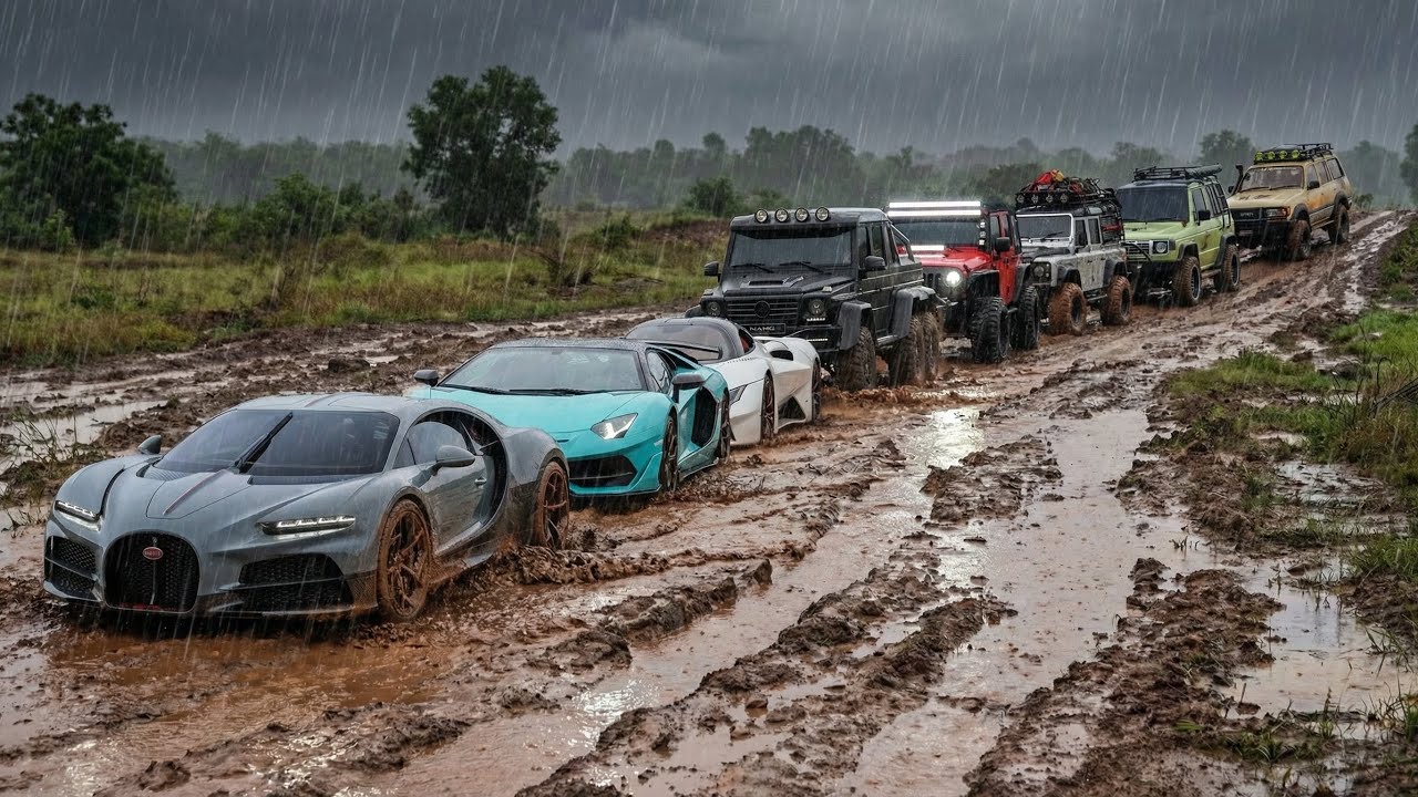 Land Cruiser Lc80 Series,Defender, Jeep Rubicon, Mercedes 6x6, Lamborghini, Bugatti, Extreme Offroad