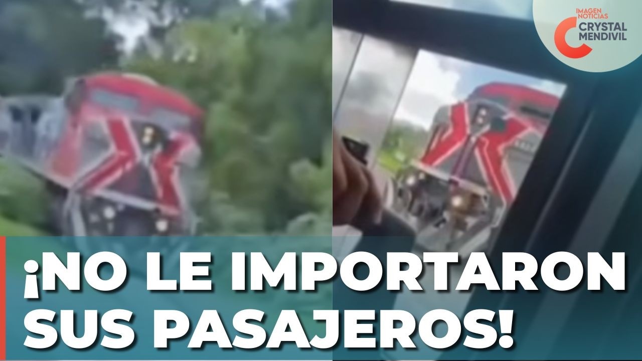 Zatrzymano kierowcę, kt&oacute;ry naraził pasażer&oacute;w, pr&oacute;bując przejechać przed pociągiem w Tepic