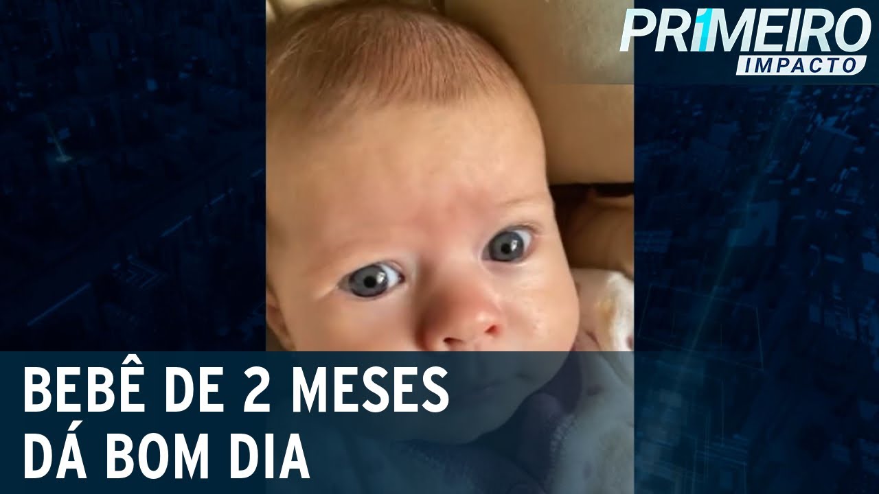 Bebê de 2 meses viraliza na internet ao falar 