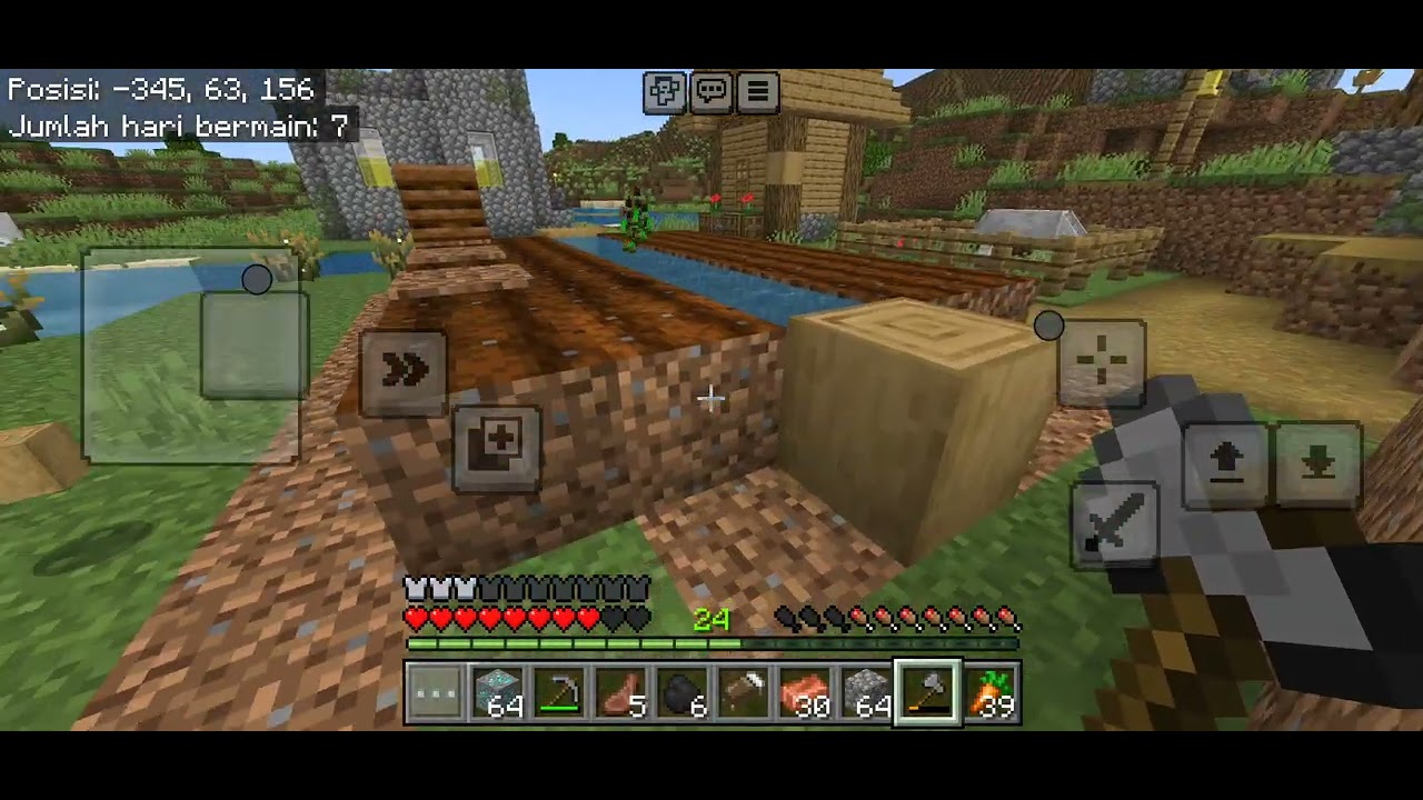 Aku lagi main Minecraft 1jam lebih😁