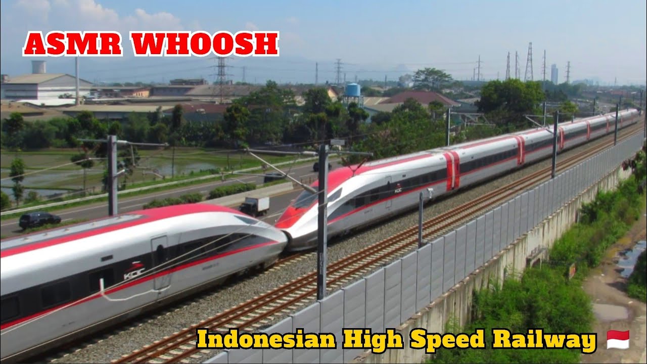 ASMR Kereta Cepat WHOOSH Indonesia, Indonesian High Speed Railway #kcjb #kcic #bjir