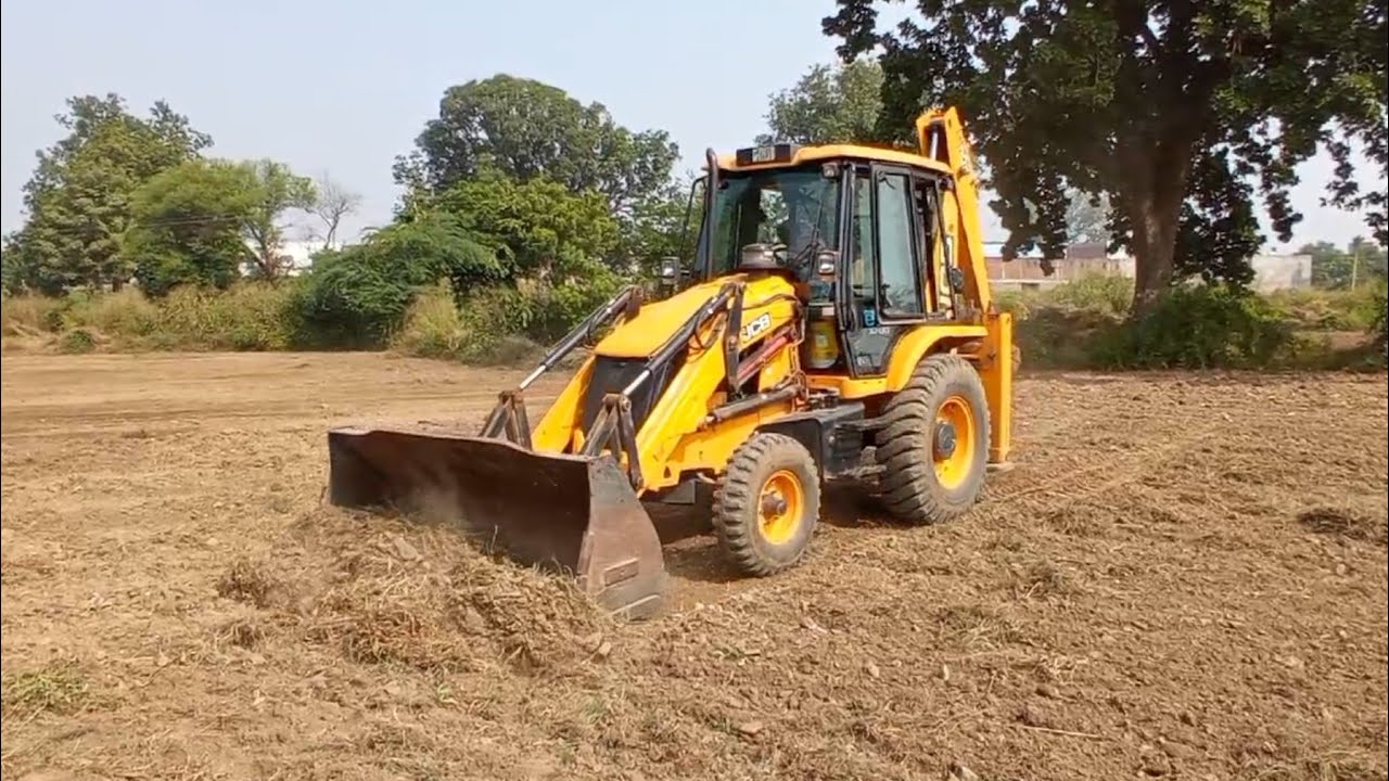 New JCB 3dx Eco Xpert Bachkoe Levelling Farm and Showing Skills With loader Power