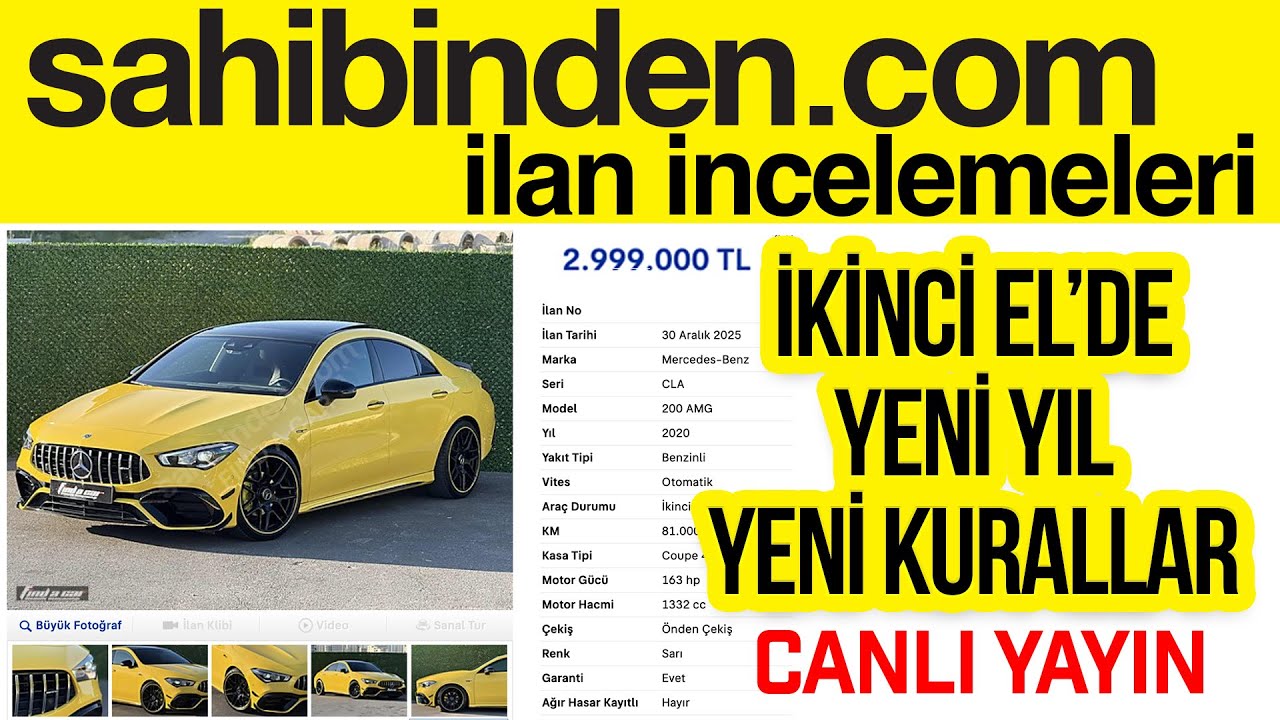 2CR Canlı - 08 Ocak 2026  - İkinci El'de Yeni Kurallar  #sahibinden