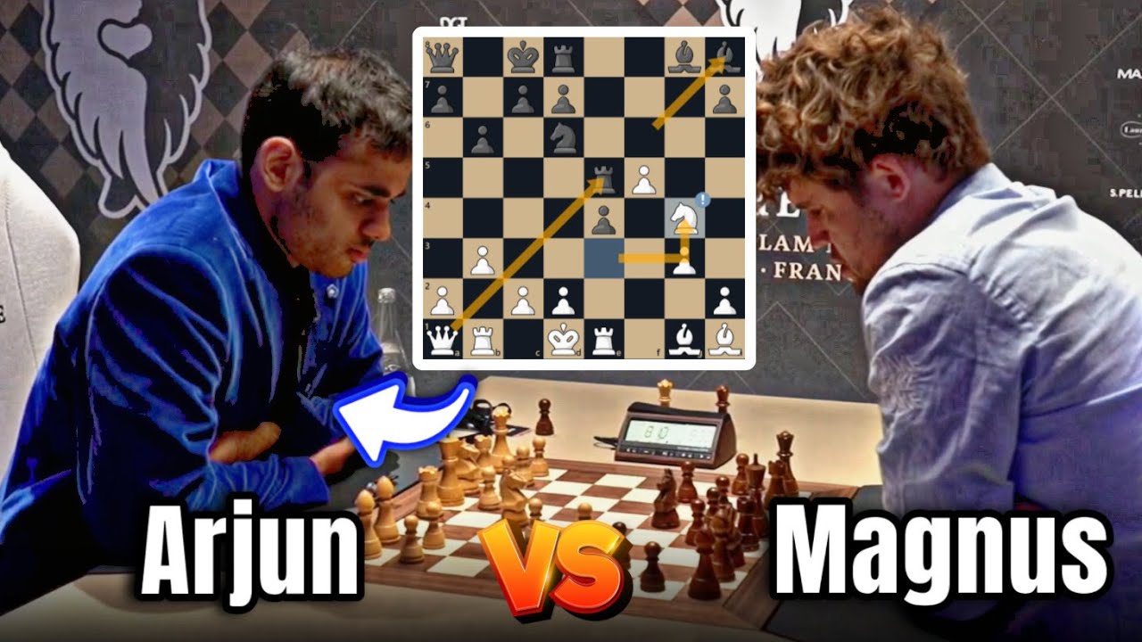 ARJUN ERIGAISI DESTROYS MAGNUS CARLSEN in Freestyle Chess!!! 🔥 Unbelievable Game!