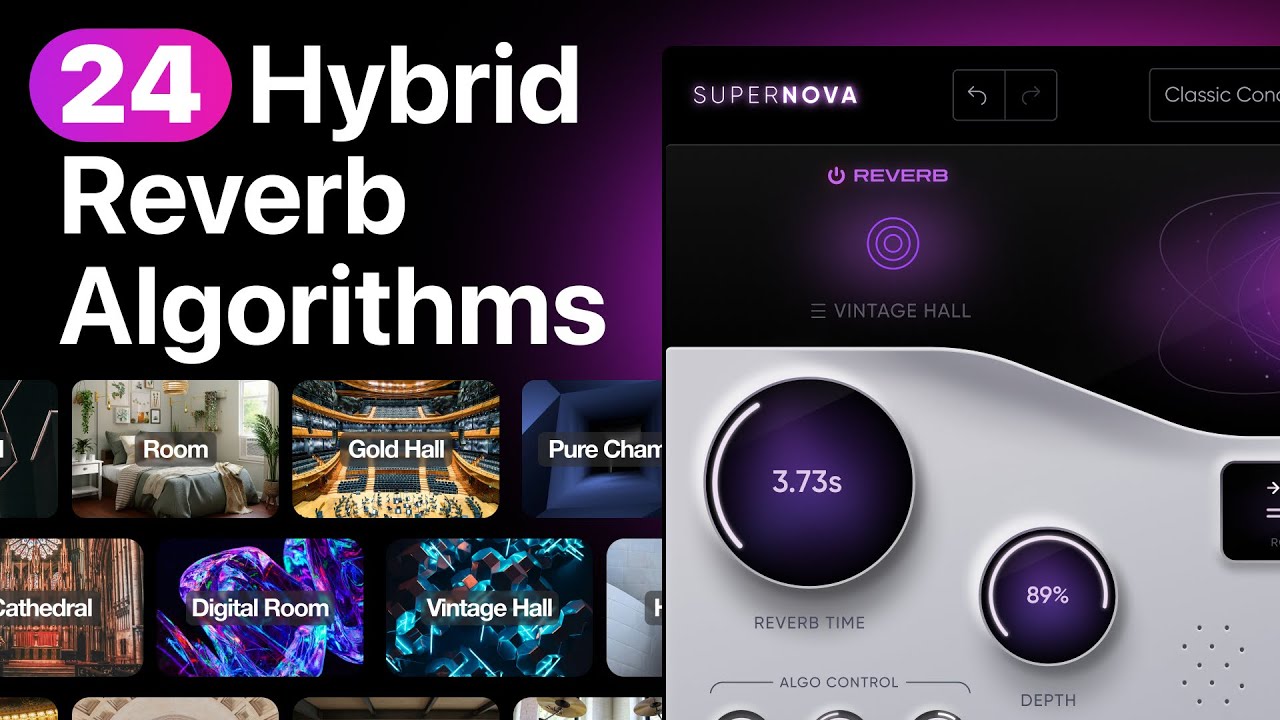 Advanced Hybrid Reverb Algorithms in Supernova for INSANE Realism, Depth & Smoothness