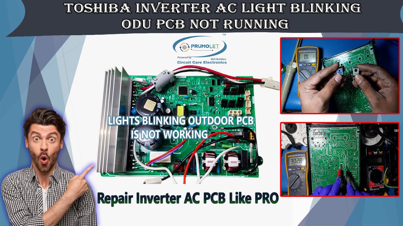 Toshiba Inverter AC PCB Repair & Troubleshooting | Common Faults & Fixes ⚡ #ToshibaAC #PCBRepair