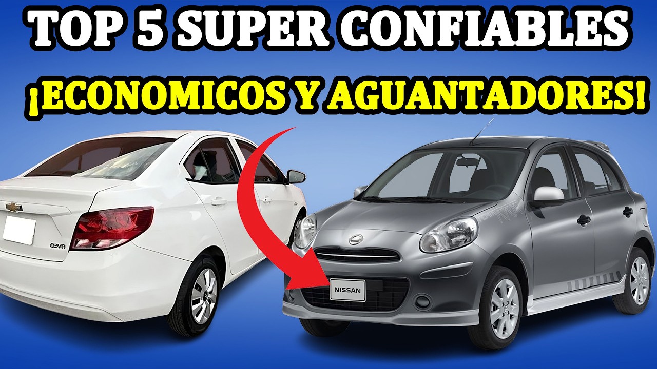 Top 5 autos usados SUPER confiables y econ&oacute;micos por menos de $150 mil en 2025 🚗🔥