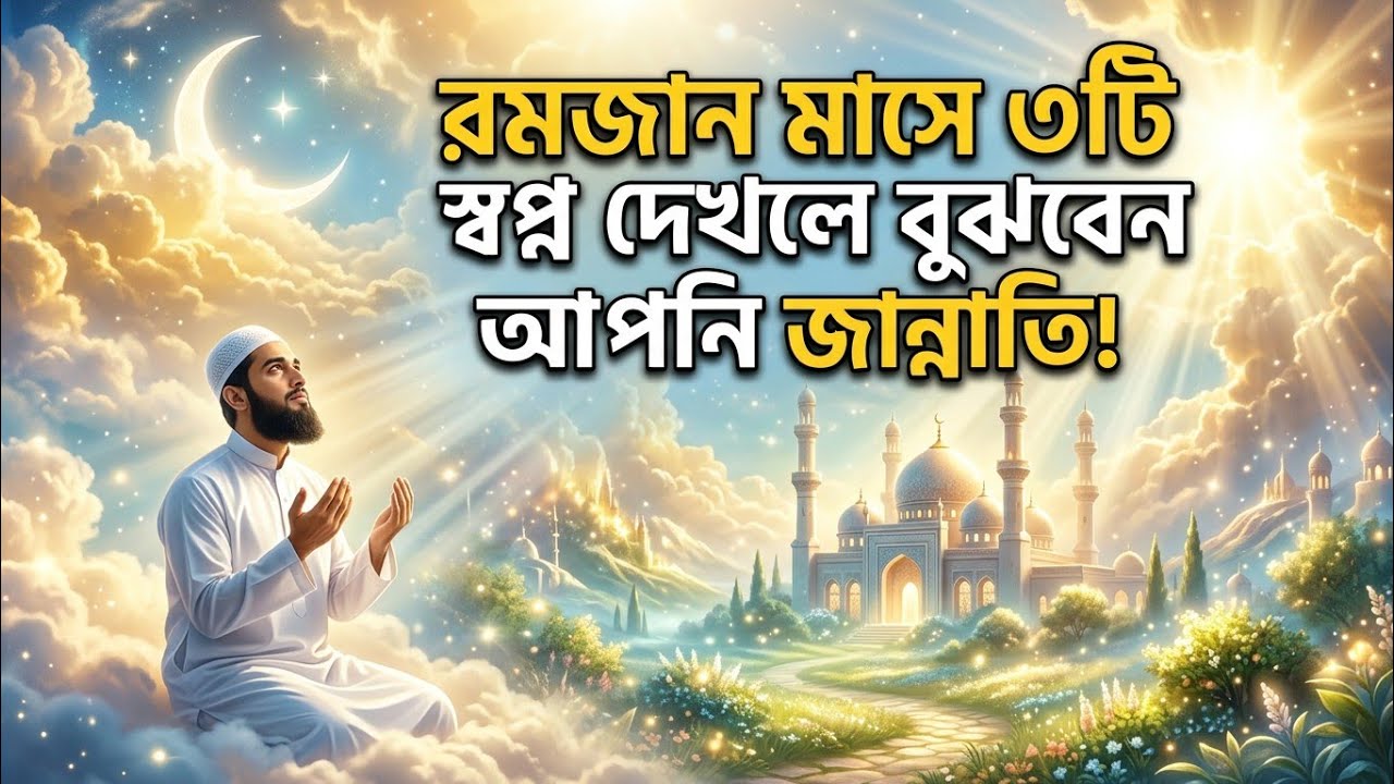 রমজান মাসে ৩টি স্বপ্ন দেখলে জানবেন আপনি জান্নাতি 3 Dreams in Ramadan That Show You’re Paradise-Bound