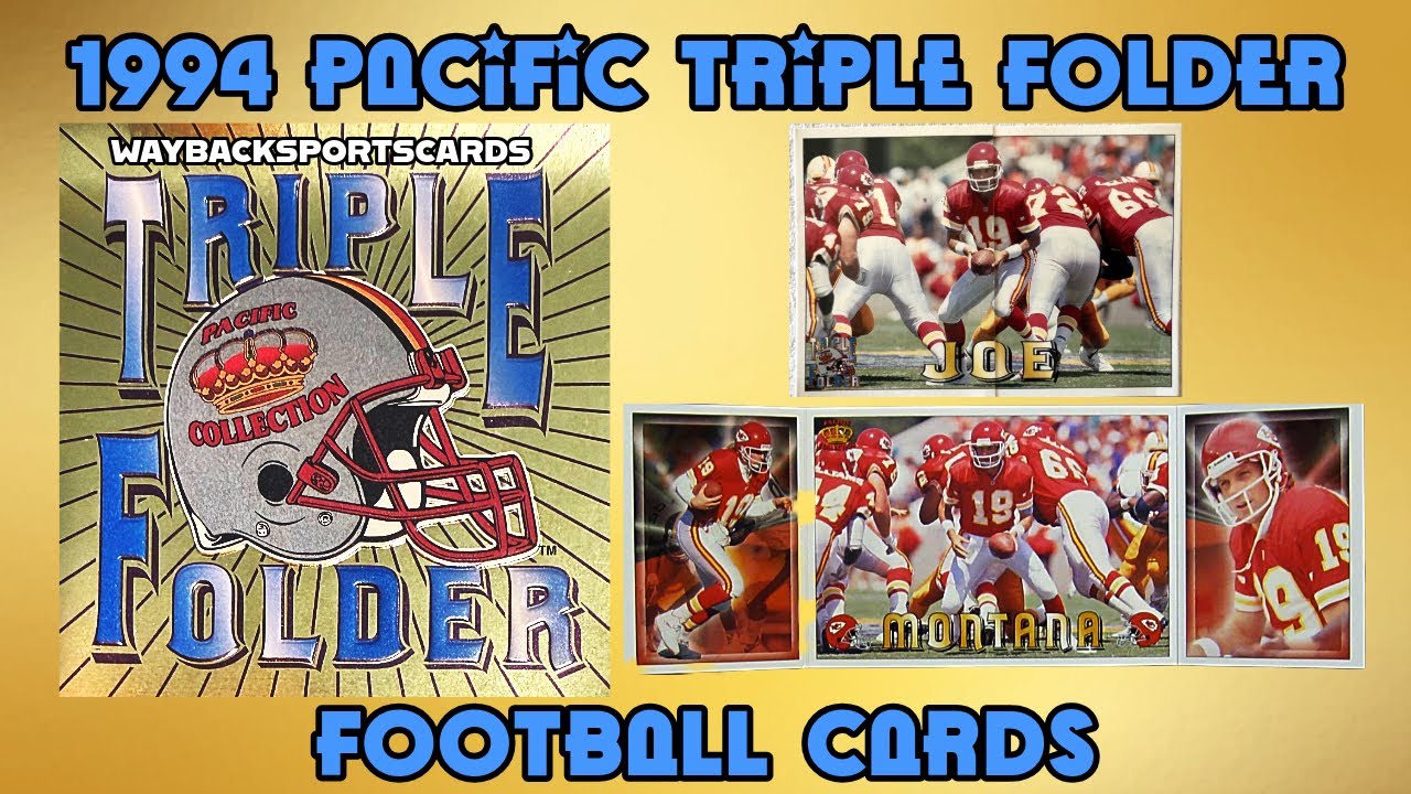 Футбольные карточки NFL Pacific Collection 1994 года в тройном формате