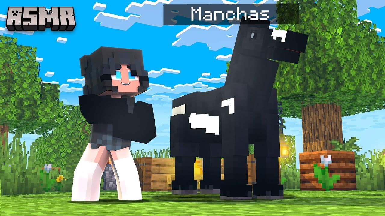 ASMR Minecraft #4 | CONSTRUYENDO UN ESTABLO PARA MANCHAS