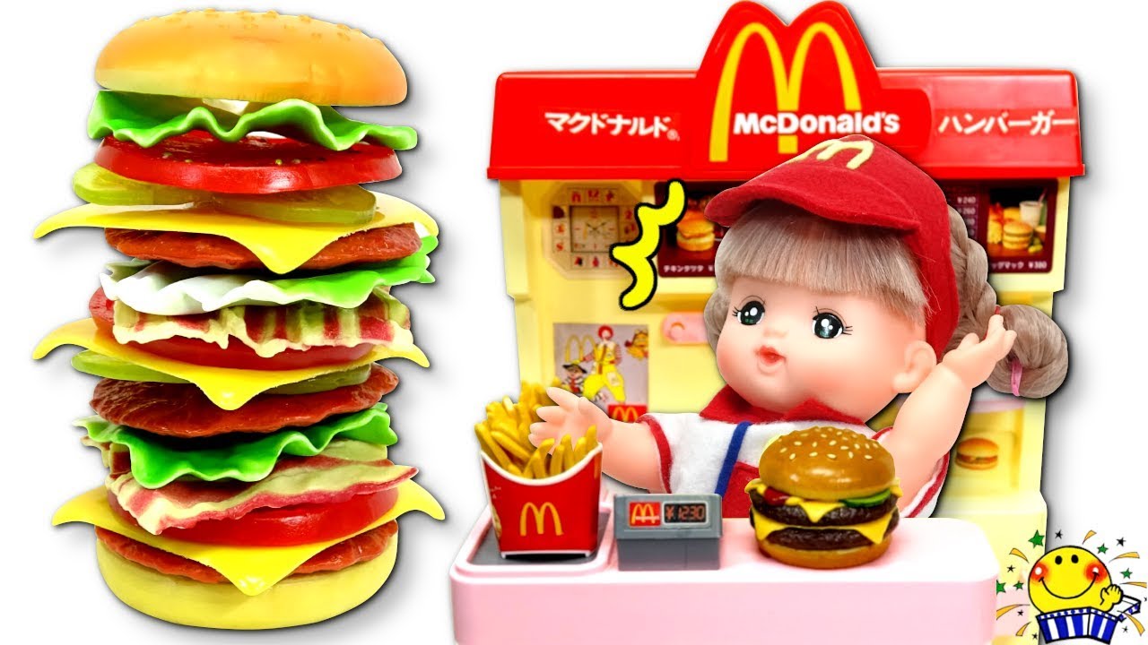 メルちゃんとフードコートのお店やさんで料理をしよう❤︎