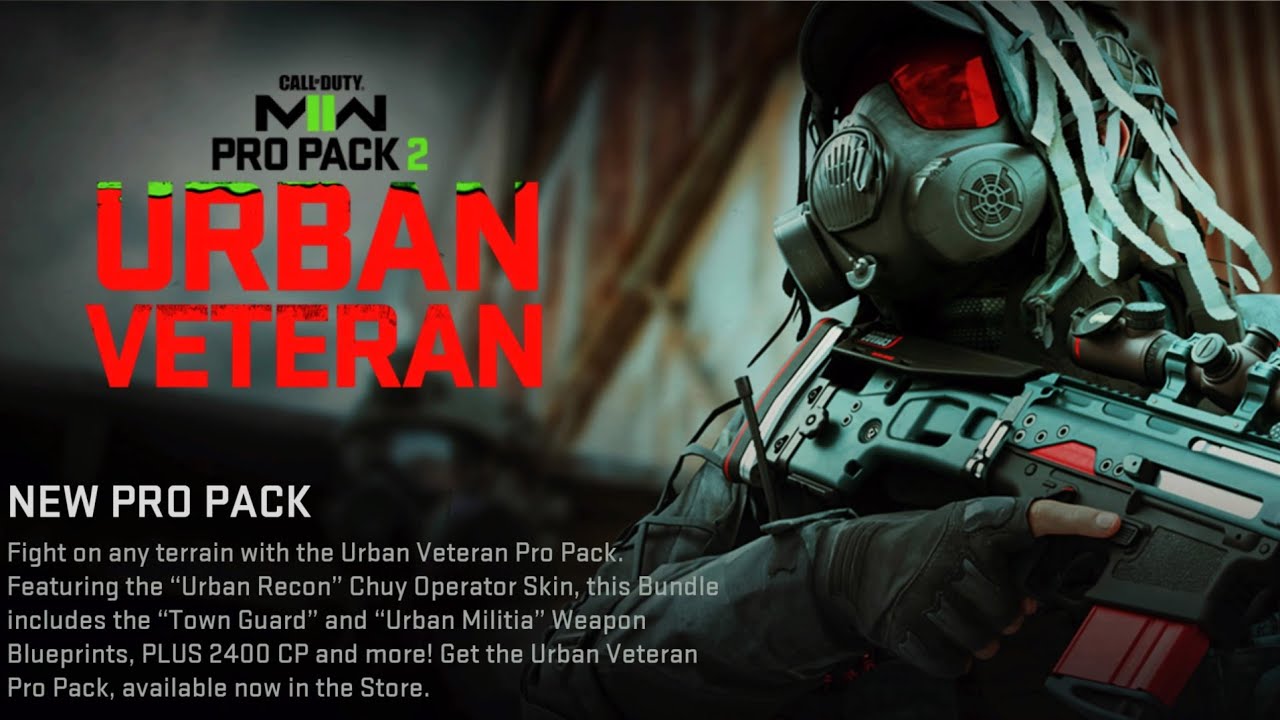 New Urban Veteran Pro Pack with 2400 COD Points
