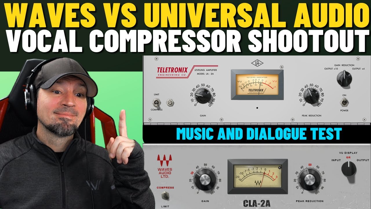 UAD LA-2A vs. Waves CLA-2A | Compressor Comparison