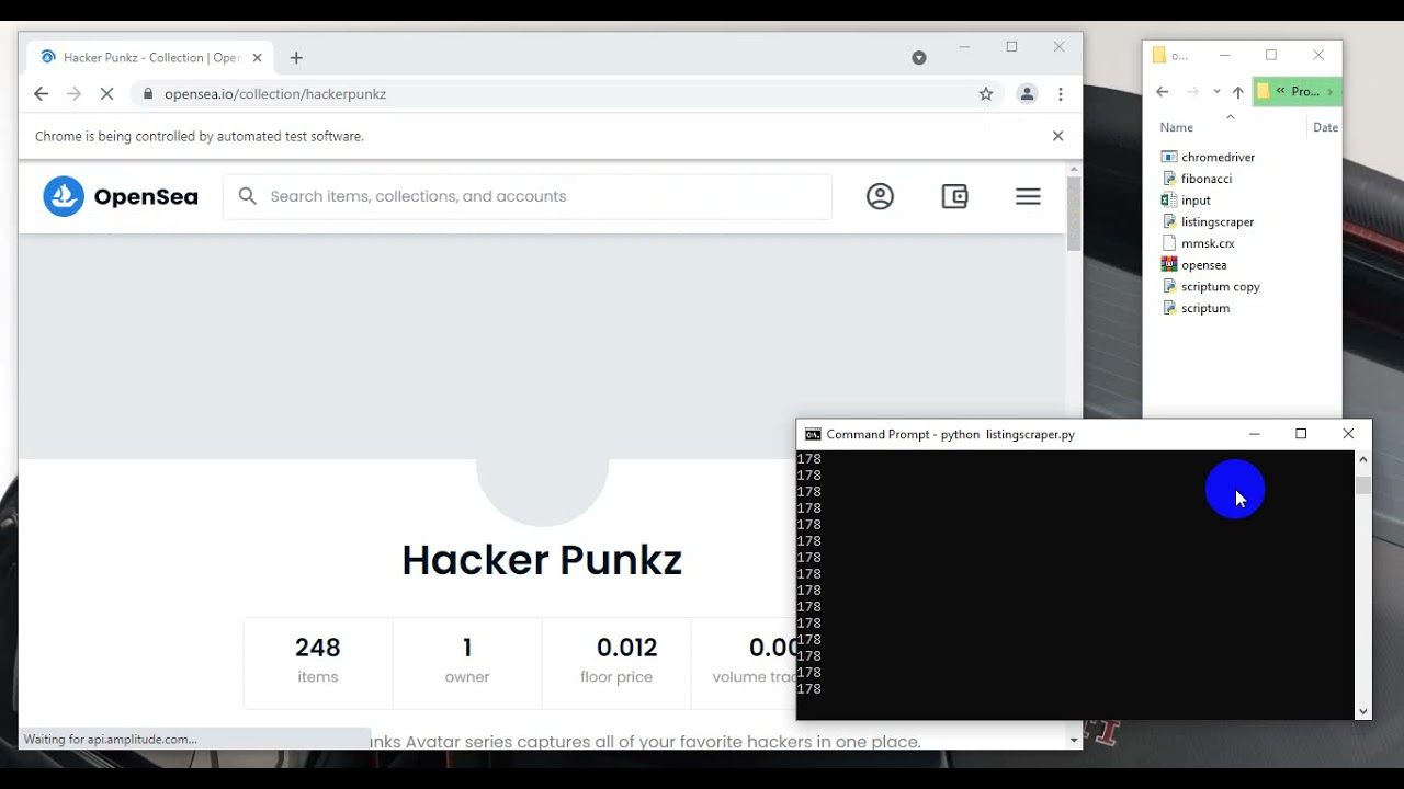 Opensea nfts scraper