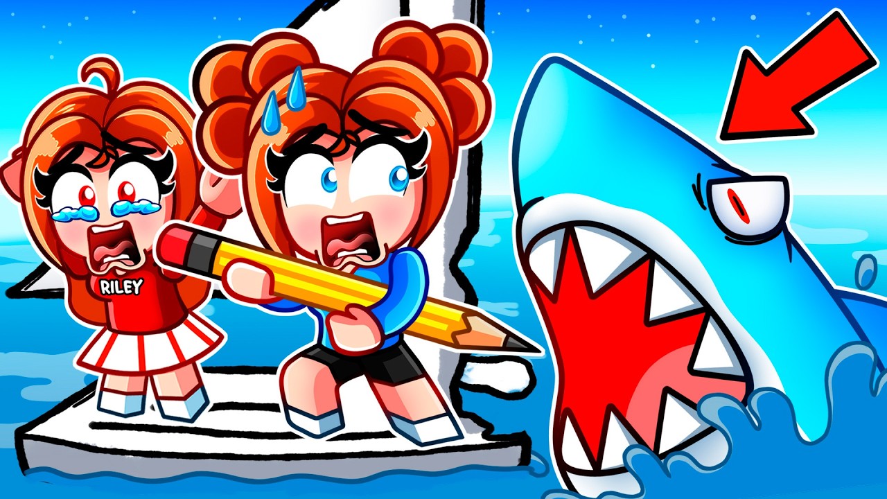Brook DRAWS a RAFT in Roblox!