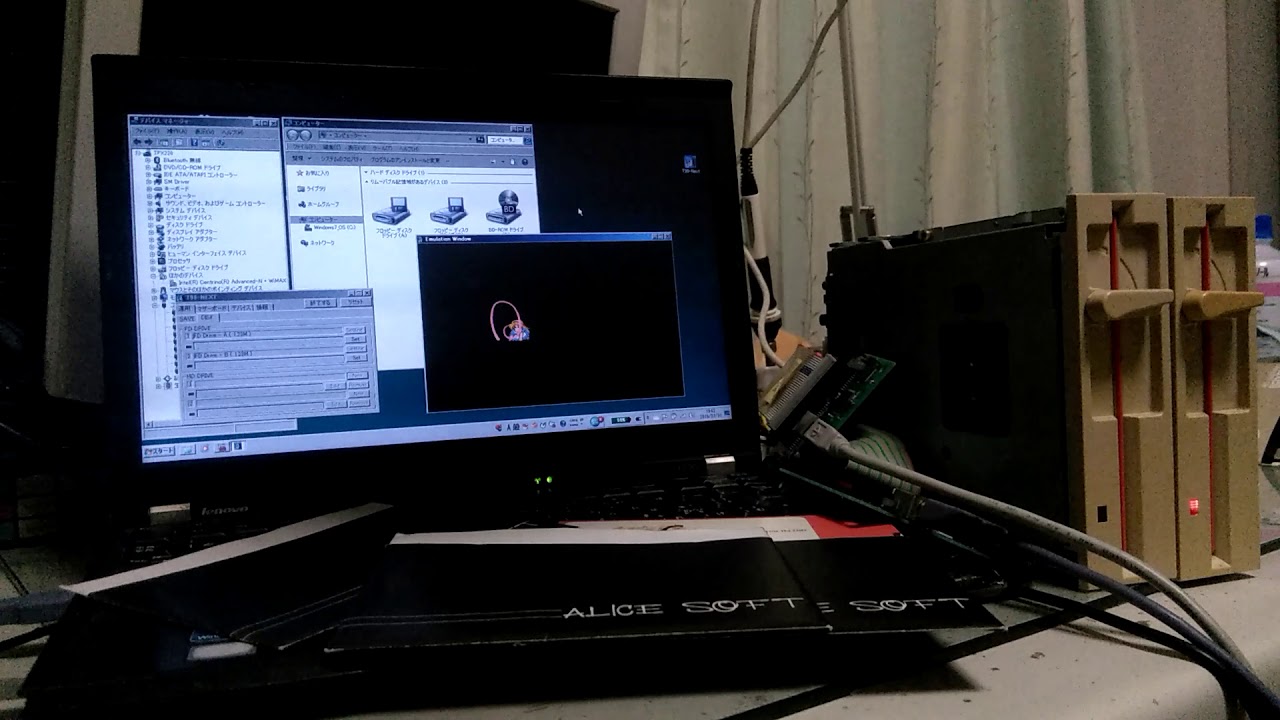 [USB-FDCプロジェクト] T98-NEXT PC-98エミュレータで5インチFDDと連携してみた