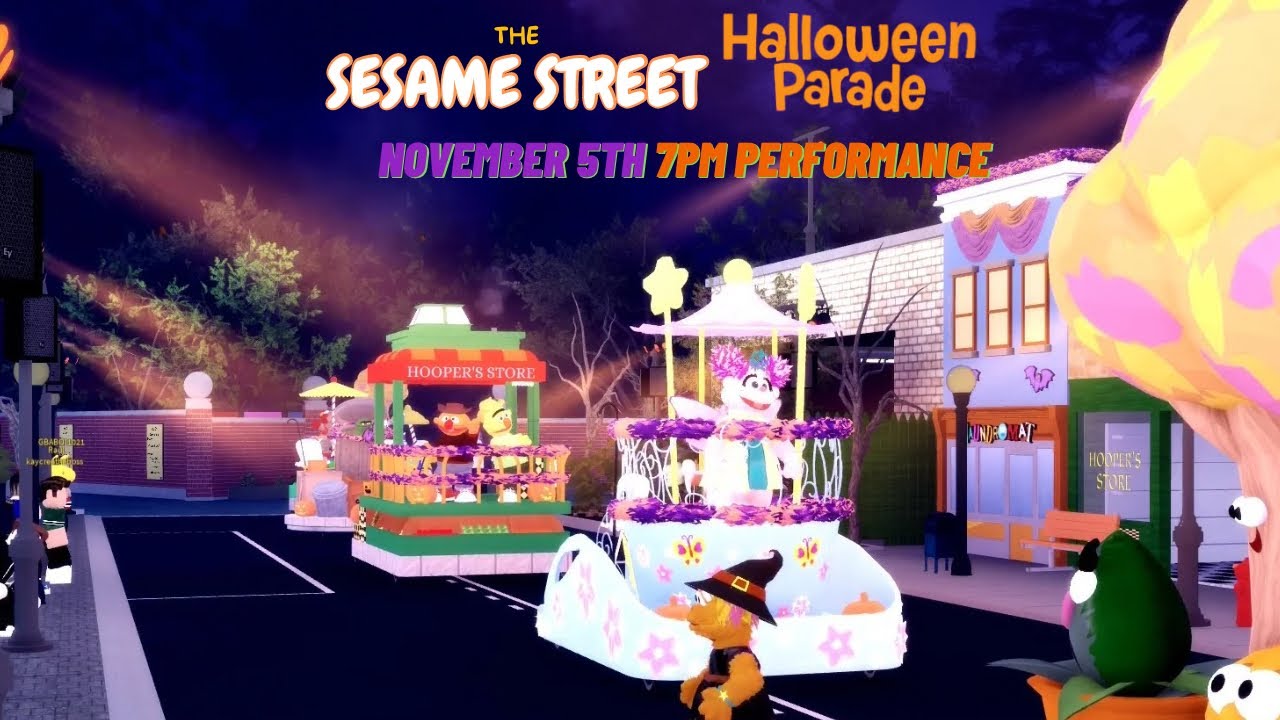 Sesame Street Halloween Parade | November 5th 7pm Performance | Sesame Place Robloxia
