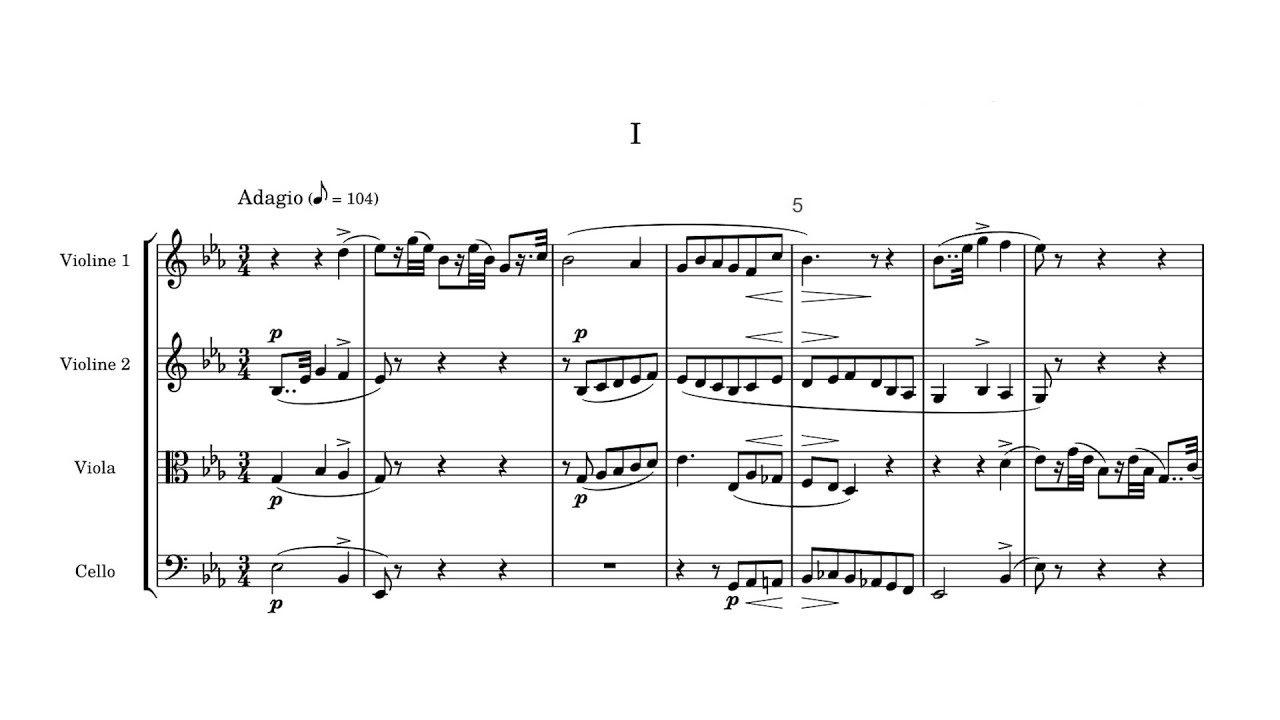 Luigi Cherubini – String Quartet No.1, in E flat major