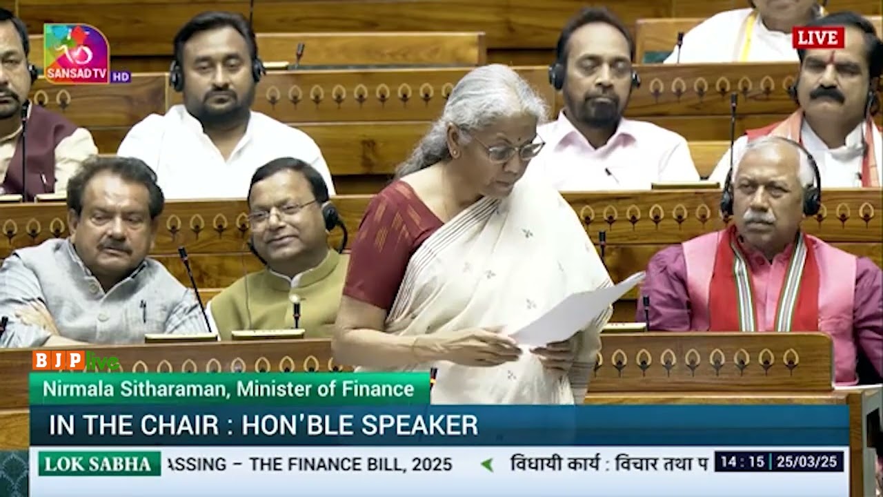 Finance Minister Smt. Nirmala Sitharaman’s Reply on The Finance Bill, 2025 in Lok Sabha