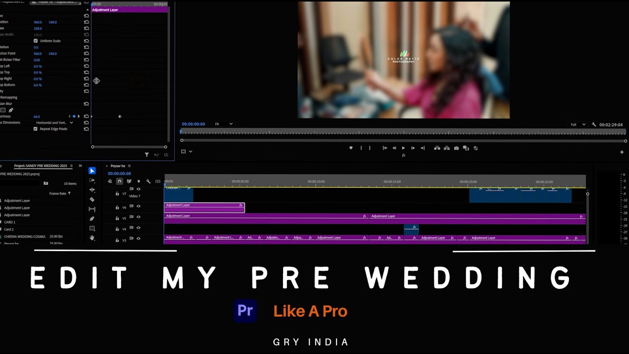 How To Edit My Pre Wedding Video 2025 | Premiere Pro 2025