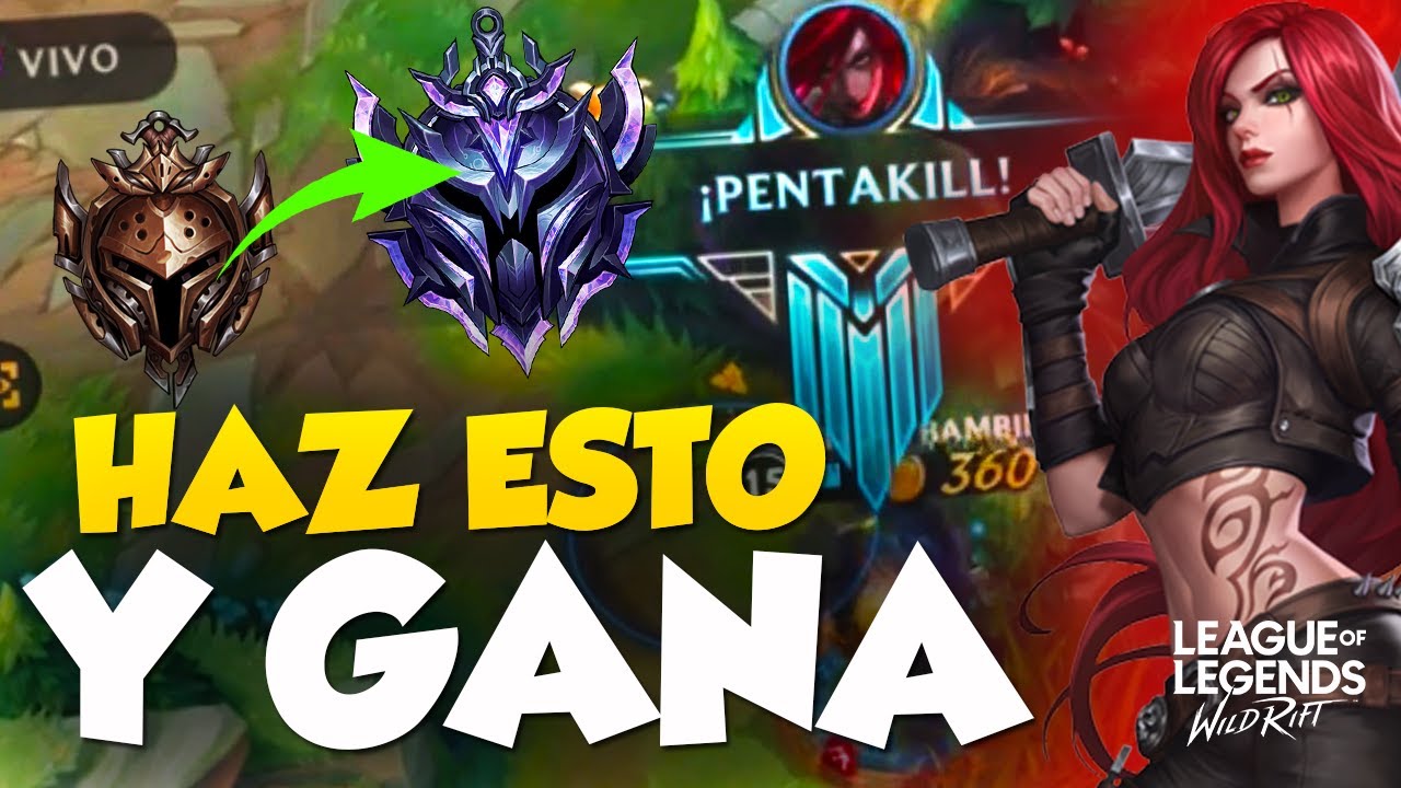 ¡HAZ ESTO Y GANA TODAS TUS PARTIDAS CON KATARINA EN WILD RIFT! KATARINA - GUIA, BUILD y GAMEPLAY
