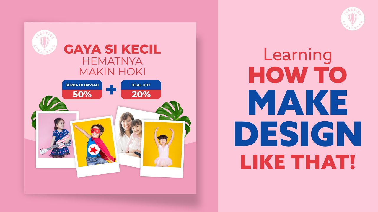 LEARNING HOW TO MAKE DESIGN LIKE THAT WITH COREL DRAW #coreldraw #tutorial #belajar
