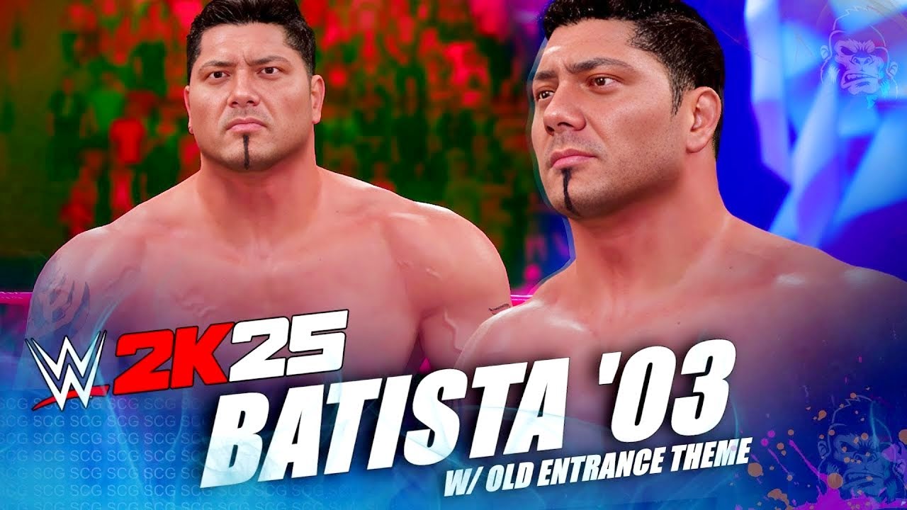 Batista 2003 Ruthless Aggression w/ Retro Entrance Theme | New WWE 2K25 PC Mods