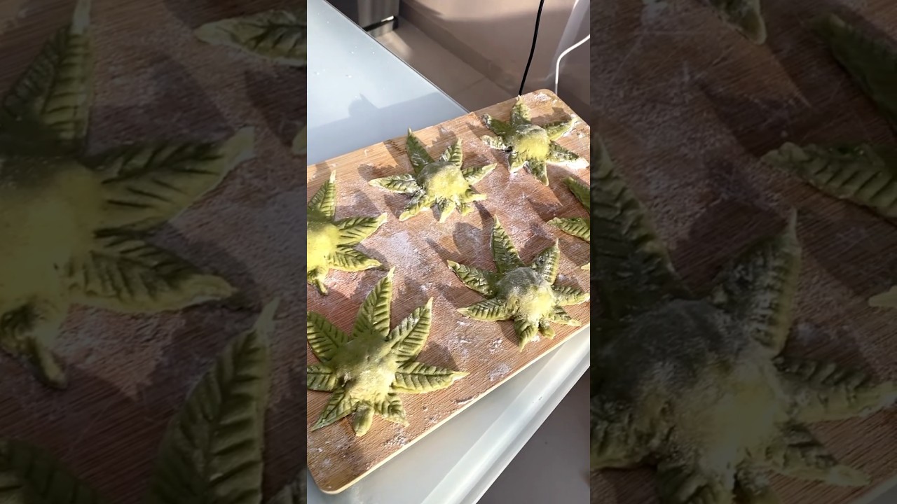🌱 Canna-Spinach Ravioli 🥟