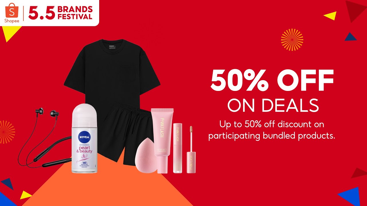 Get the best bundles this Shopee 5.5 Brands Festival!