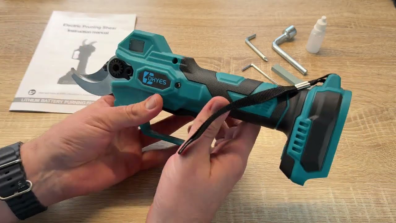 Professionelle Akku-Gartenscheren f. Makita 18V Akku Elektrisch mit LCD-Anzeige Unboxing & Anleitung
