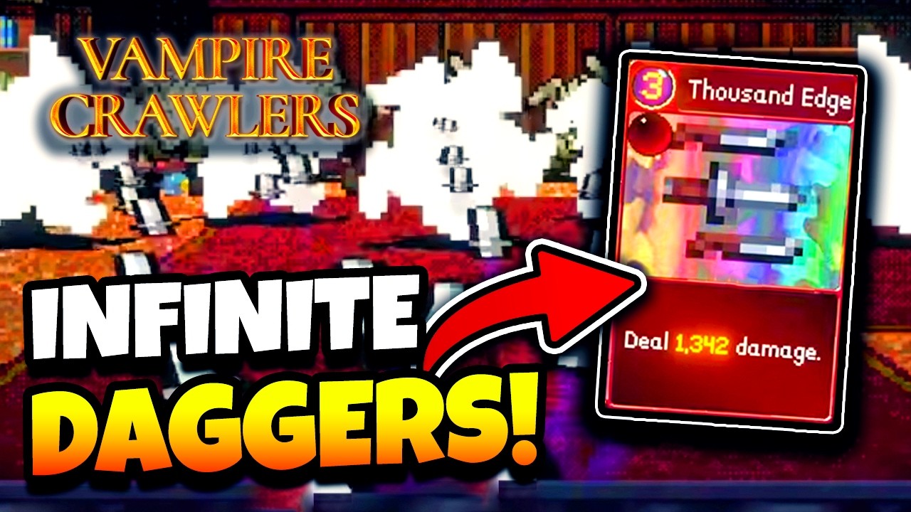 The INFINITE DAGGERS Legendary Does 1000+ Damage! | Vampire Crawlers