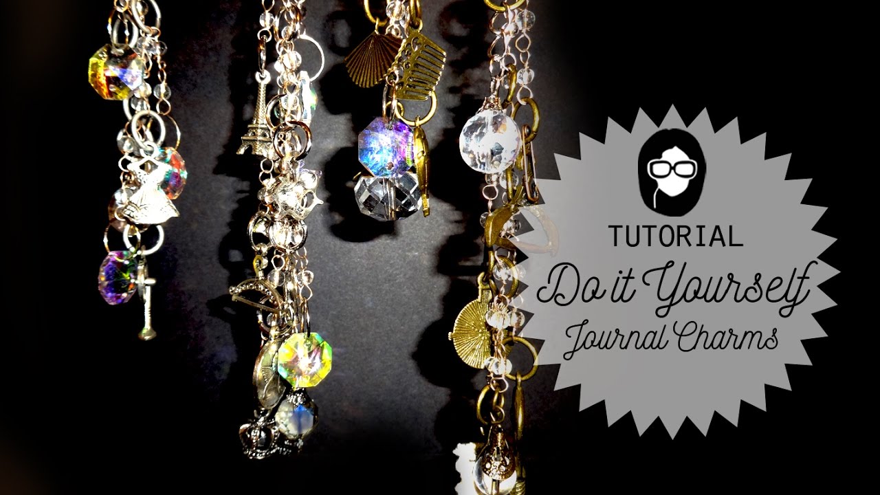 Tutorial DIY Journal Dangle Charm for Junk Journal