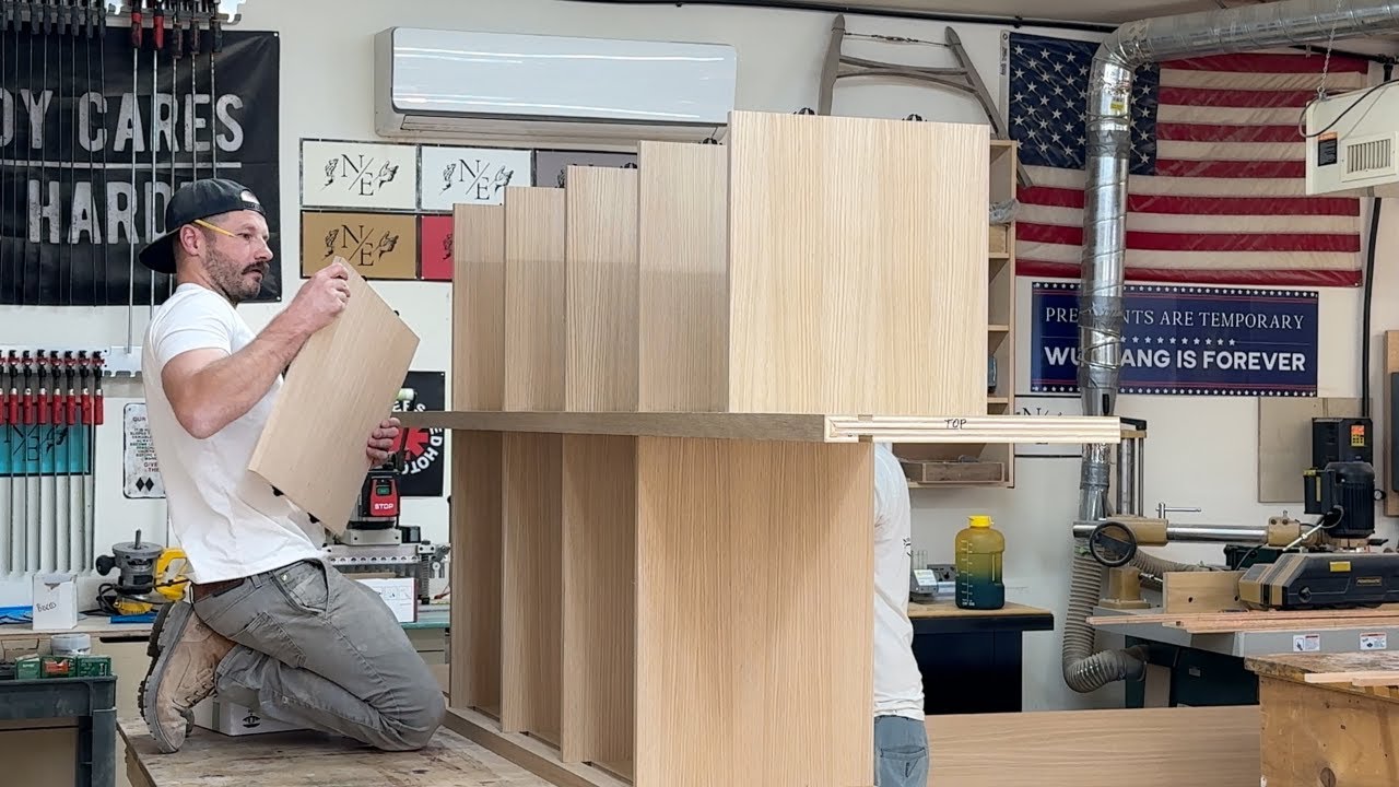 I built some custom cabinets for a dining room