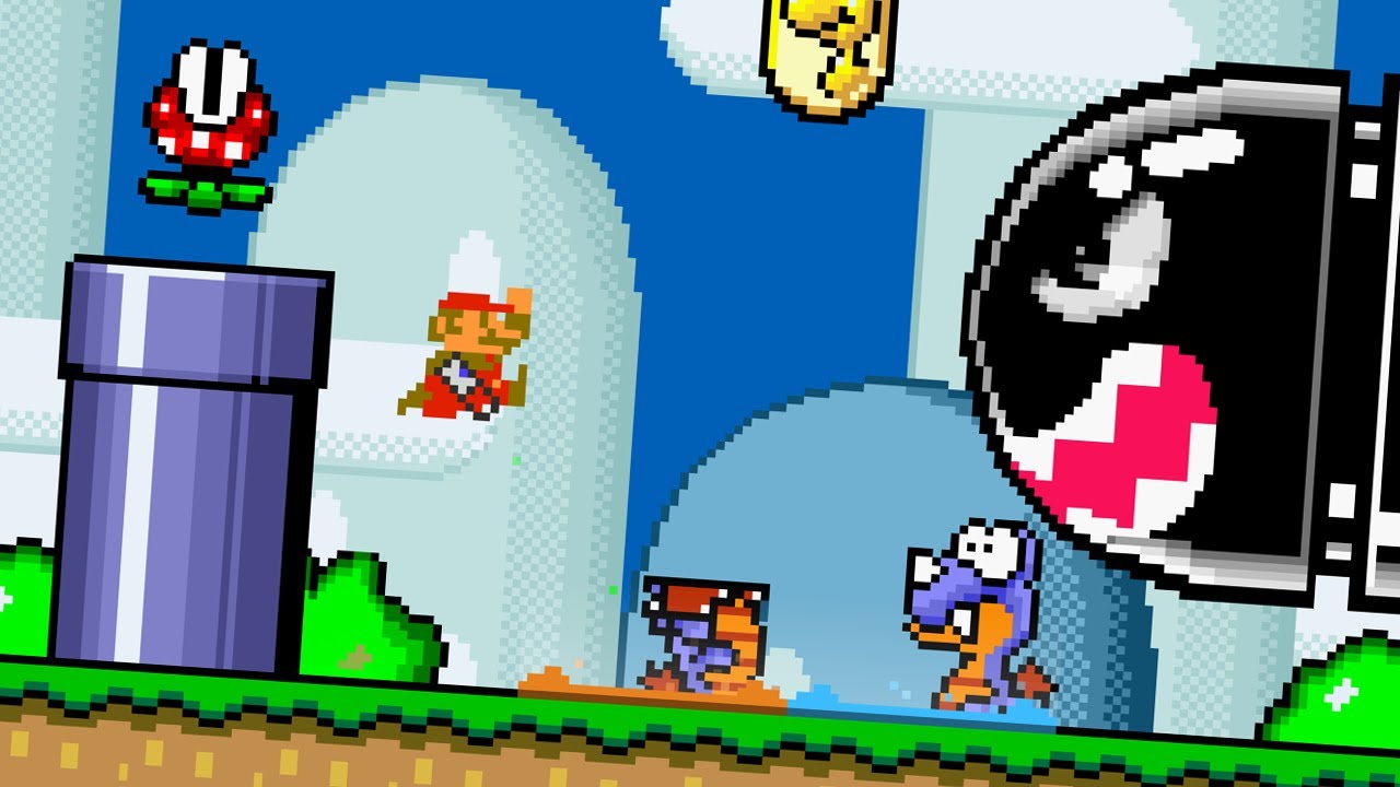 Super Mario World in Mari0