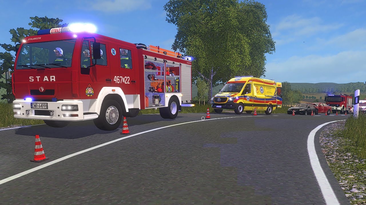 FS 17 Wypadek z udziałem 2 pojazdów | JRG Skantisowice