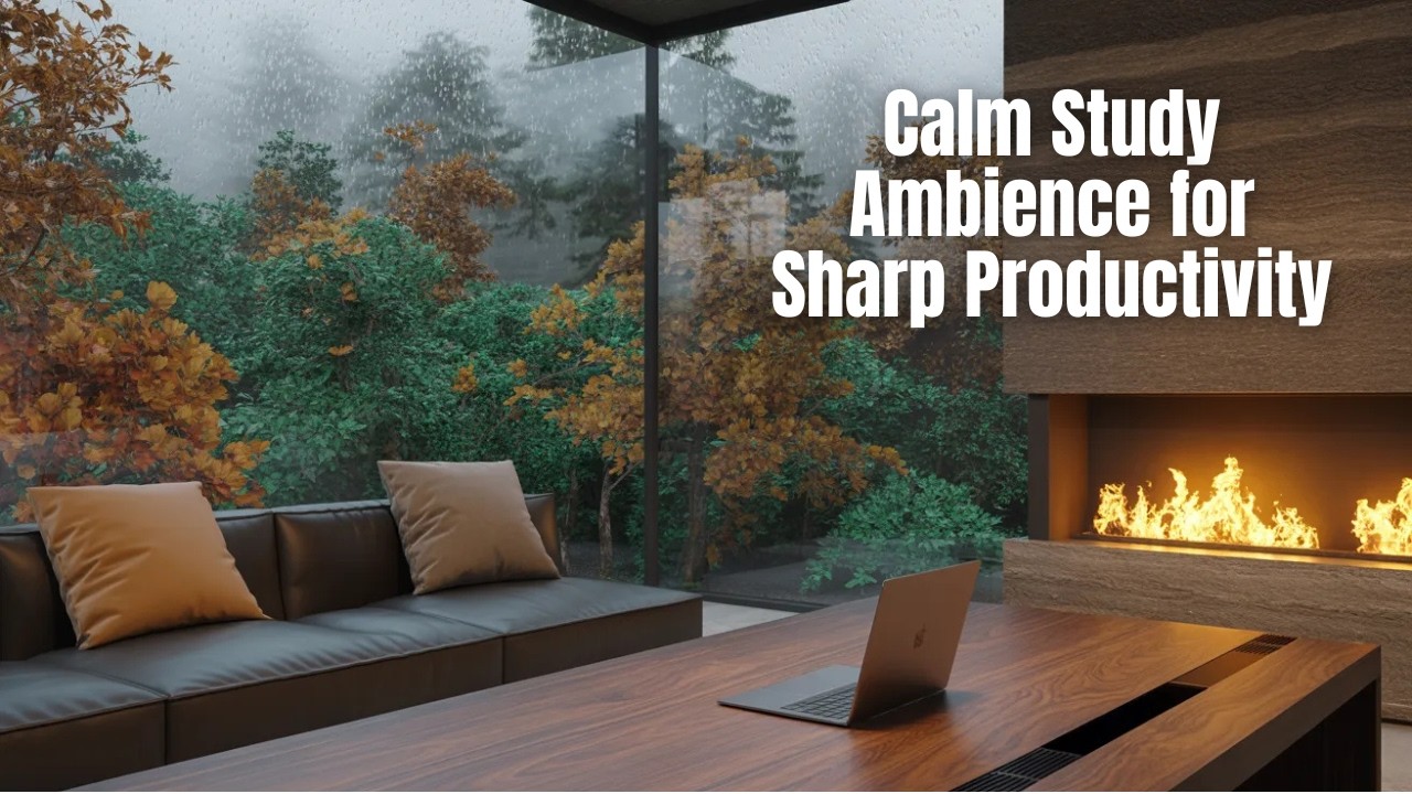 Calm Deep Work Music for Study | Cozy Nature Ambience and Productive Workflow Harmony