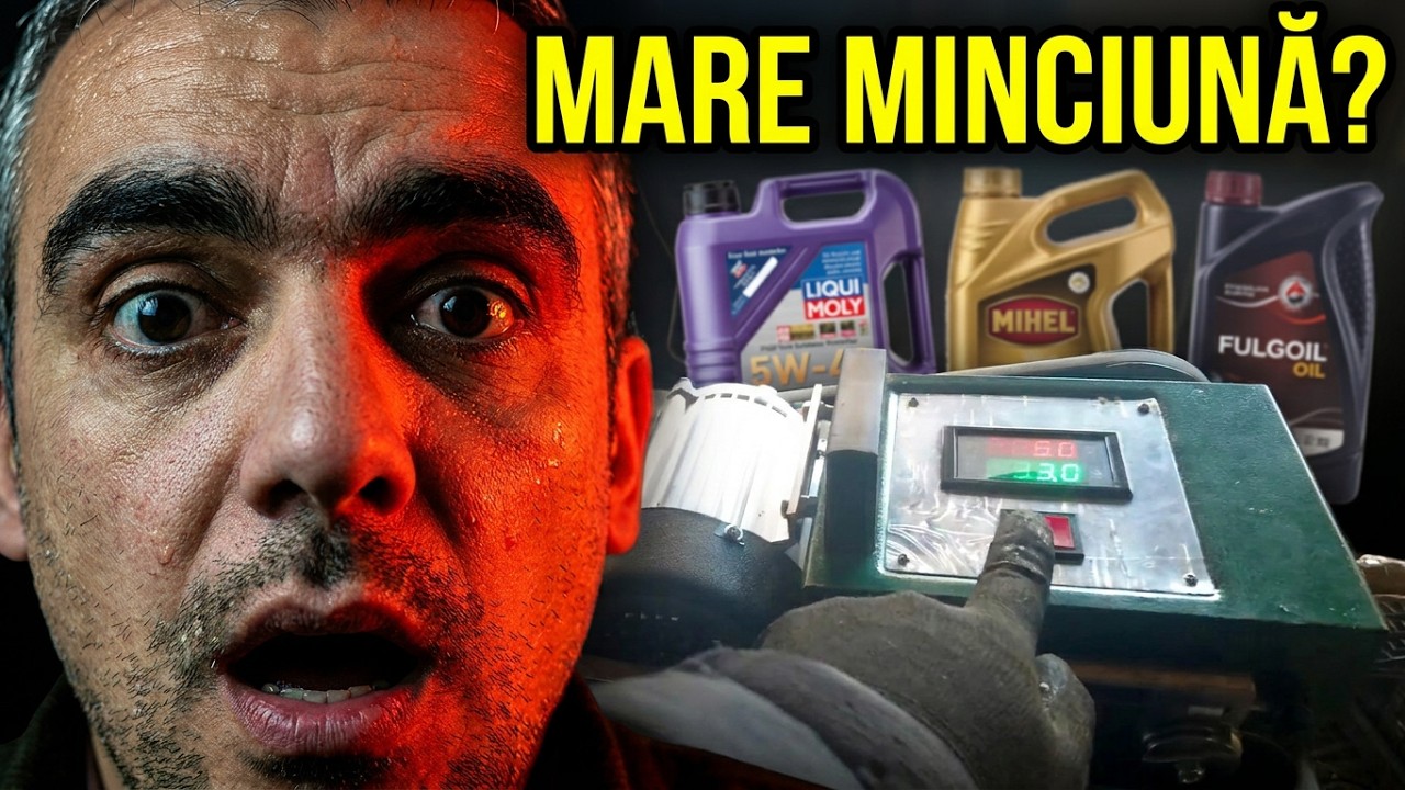 Test frictiune ulei motor Liqui Molly vs Mihel vs Fulgoil !