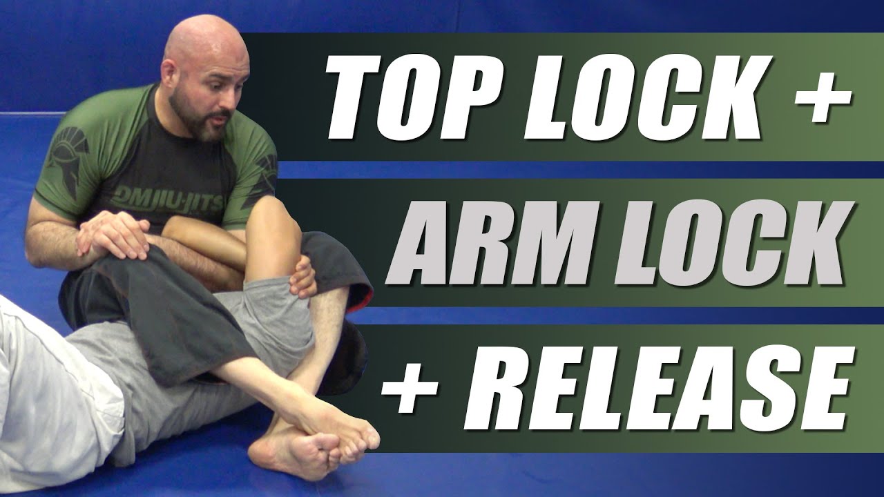 No Gi BJJ - Top Lock to the Arm Lock Submission (Closed Guard)
