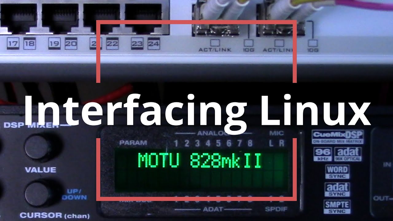 Интерфейс Linux: MOTU 828 MKII