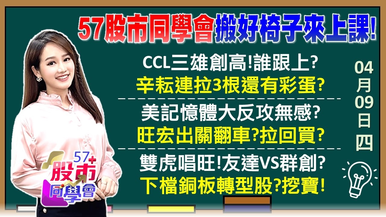 台積電大撒幣！股本小營收狂 弘塑2世現身？台光電狠翻7倍！PCB無差別井噴 擴散黑馬？美光威騰狂飆！全世界就台灣記憶體在哭？《57股市同學會》葉子菁 吳岳展 蔡萬得 鄧尚維