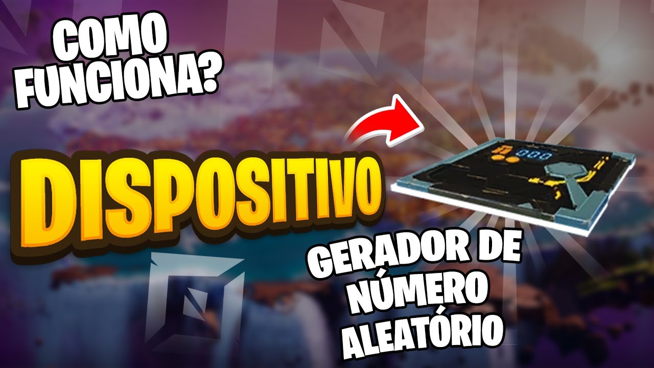 Como USAR o dispositivo GERADOR de NÚMEROS ALEATÓRIOS no Fortnite Criativo!!