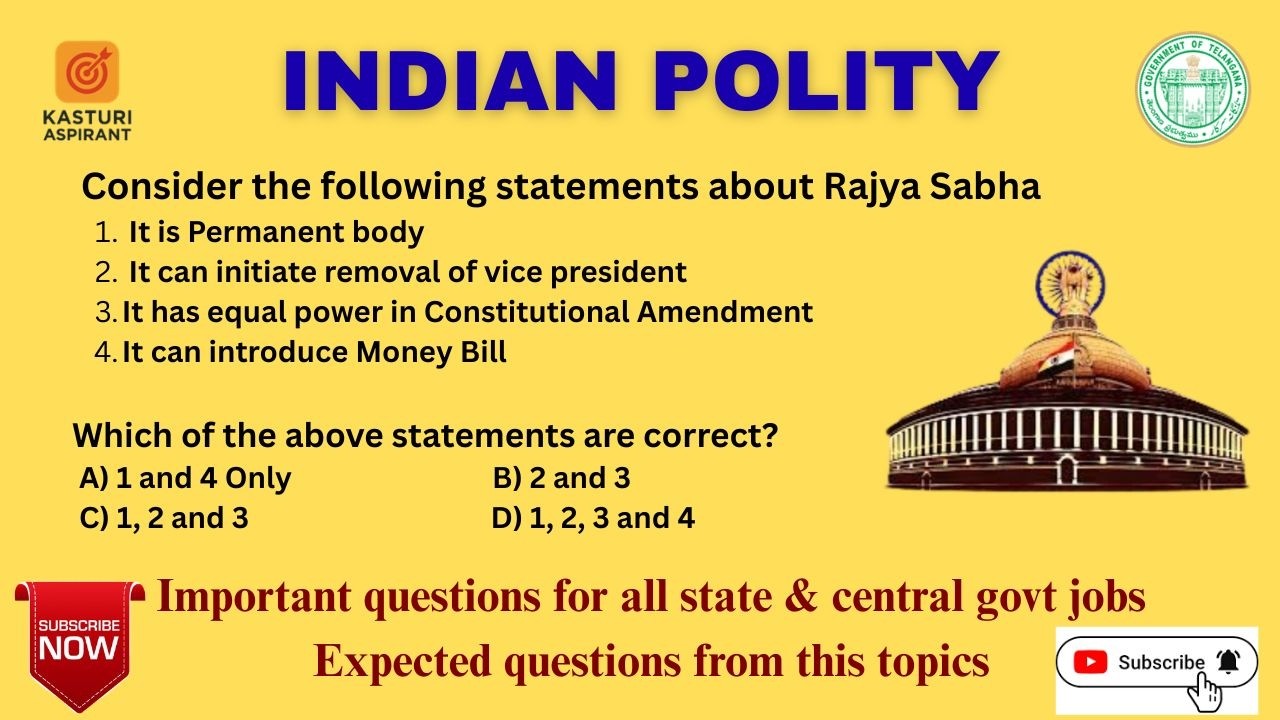 🔴Indian Polity|previous years Important bits #2026 | TSPSC, SSC & UPSC | #kasturiaspirant #upsc